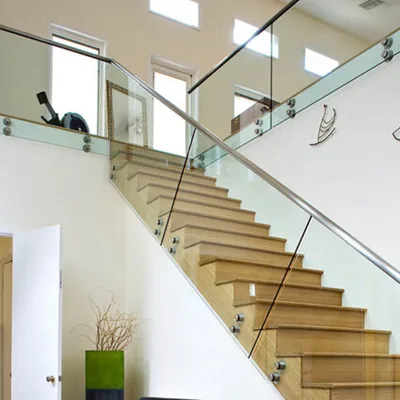 Invisible Hand Price Parapet Staircase Glass Railing Design