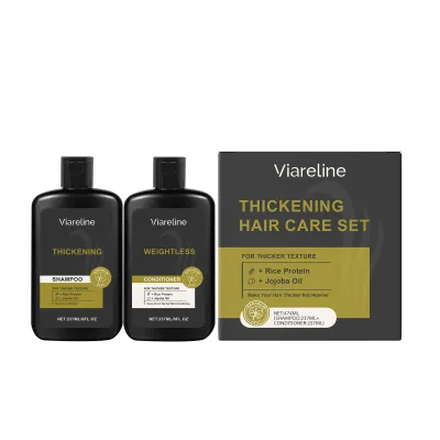 Men's Herbal Volumising Hair Care Set with Anti-Hair Loss Improves Dry Frizzy Hair & Refreshing Voluminous Shampoo & Conditioner