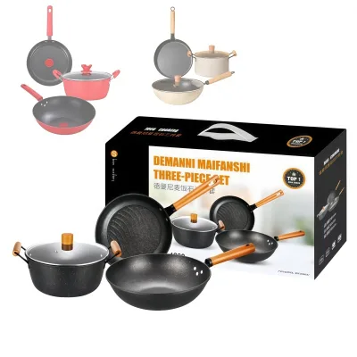 Multi Styles Gift Box Cookware Set | Multi Layer Thick Non Stick Pots With Glass Lid | Wedding Housewarming Corporate Gift