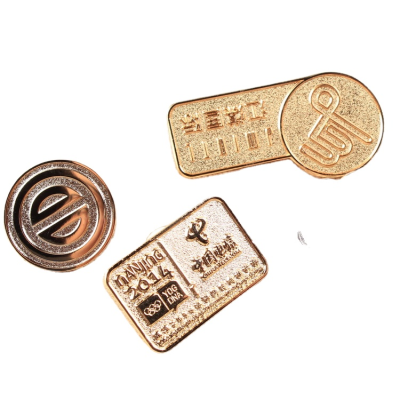 Customized Laser Engraved Badge with Pin Shield Pin Badge