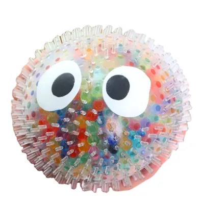 Fun Anti-Stress Spiky Ball Fidget Sensory Toy Water Bead Gel Squeeze Squish Toys for Children with Autism Soft Style