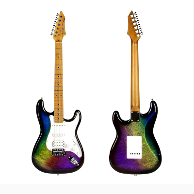 Deviser Guitar Factory Musical Instruments Guitar Electric Guitar With Ice Flowers Design for Sale