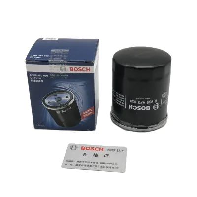 0986AF0059 Car Oil Filter High Filtration Efficiency for Subaru Forester Mitsubishi ASX Chery Tiggo BYD M6 Auto Parts Supplier