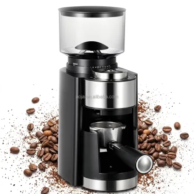 Electric Coffee Grinder 150W Conical Burr Grinder With 25 Grinding Settings 250g Bean Hopper 48mm Burr Coffee Mill for Espresso
