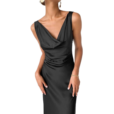 New Style Elegant High Waist Evening Dress Black Dress Prom Gowns Evening Dress Party