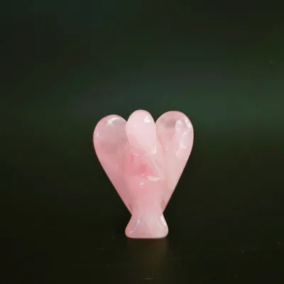 Crystals New Arrival Wholesale Rose Quartz Angel for Decoration Crafts