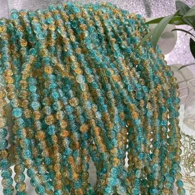Wholesale 8mm 10mm Crystal Glass Beads Gradient Colorful Beads for Diy Necklace Bracelet Keychain Jewelry Accessories