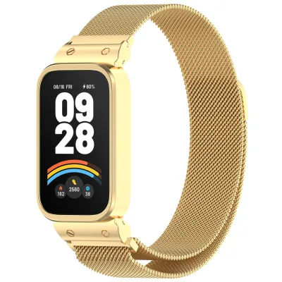 Hot Selling Milan Metal Watch Band for Mi Band 9 Active/Redmi Band3 Good Quality Multi-Colors Available Smart Watch Accessories