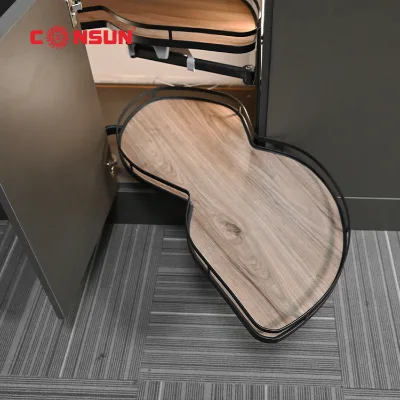 Kitchen Cabinet Accessories Swing Tray Kitchen Basket Corner Storage Drawer Basket
