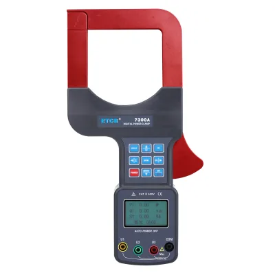 7300A Large Caliber Three Phase Clamp Power Meter 2000A AC 600V CAT III for Power Grid Energy Efficiency Test