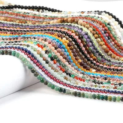 Wholesale Small Natural Stone Beads Round 3mm