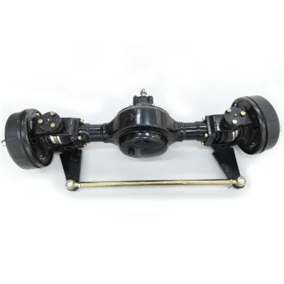 Heavy Duty ATV UTV Front Axle Assembly with Steering Tie Rod Differential and Brake Hubs for DIY 4x4 Off-Road Quad Builds