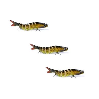 Customized Multiarticulado Realistic Hard Bait Senuelo De Pesca for Lubina Fishing Moulds Product