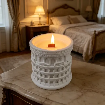Wholesale Gypsum Religion Candle Jars - DIY Plaster Aromatherapy Containers Empty Cups for Home Decor