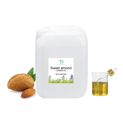 Wholesale High Quality 100% Pure Natural Cold Pressed Sweet Almond Oil MSDS Certified 1KG MOQ Cosmetic Grade Carrier Oil for