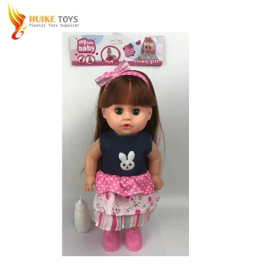 14 Inch Drink Milk Soft Silicone Toys Cheap Pee Reborn Baby