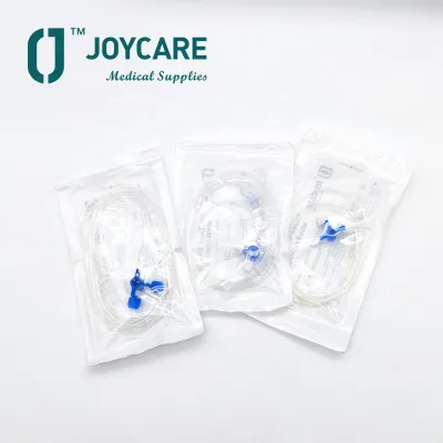 Hospital Clinic Medical Disposable IV Drip Infusion Set Plastic 3-way Stopcock 3-way Stopcock with Extention Tube