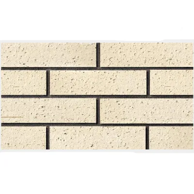 Beige White Brick Tiles Wall Cladding Landscaping Decor