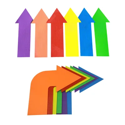 Wholesale Colorful PE Eco-Friendly Non-Slip Directional Arrow Spot Floor Markers for Training Agility Gym Sport Home