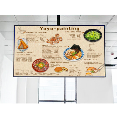 Digital Advertising Board Panel Advertising Display Advertising Screen Display Digital Menu Display Usb