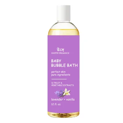 Bubble Bath for Children Gently Scented with Real Lavender Vanilla Natural Baby Bubble Bath Plant Based Moisturizer for All Skin