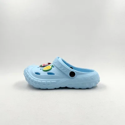 BLUE CHILDREN CLOGS WITH LOVELY PINS