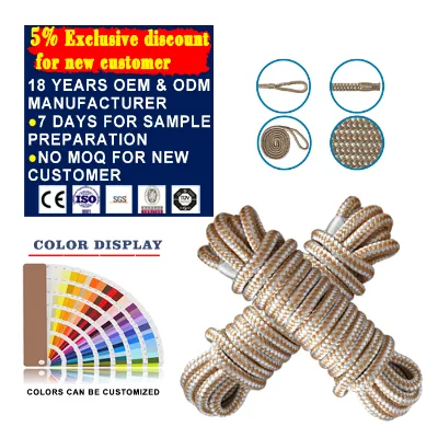 Hot Sale 3/8 Inch Diameter Double Braided Nylon Marine Dock Line for 2 or 4 Pack in Clamshell or Breathable Bag