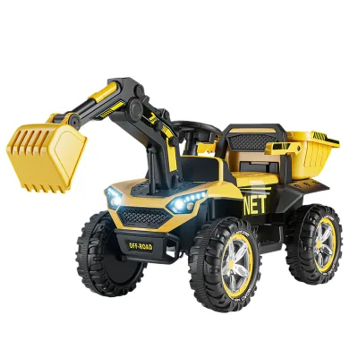 Kid-sized ABS Plastic Excavator Seat Extra-Large Toy Car Boys Girls Off-Road Engineering Electric Vehicle Beach Buggy 12V