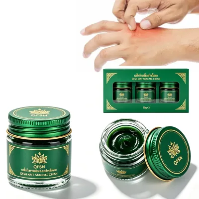 Refresh Herbal Mint Cooling Cream, Botanical Soothing Massage Balm, Portable Daily Relax Skin Care Ointment