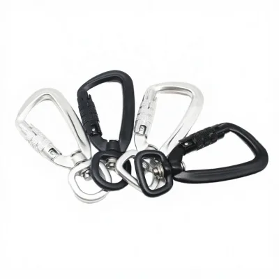 Quick-Release Aluminum Alloy Pet Leash Connector with Strong Swivel Snap for Small Dogs, Pet Safety Carabiner