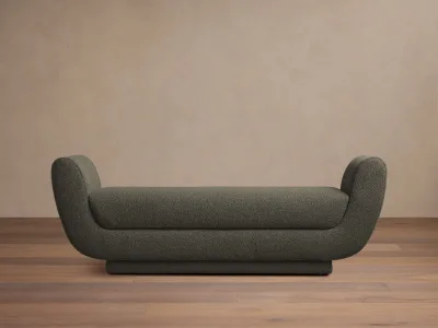 Ferly Comfortable Bedroom End of Bed Seating Contemporary Home Furniture Modern Upholstered Fabric Bench