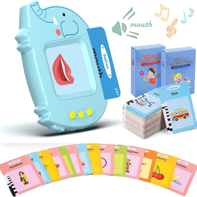 Kids Spanish French Learning Flashcard Words Early Children Educational Preschool Learning Machine for Kids