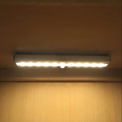 Led Motion Sensor Under Cabinet Light Requires 4*AAA Batteries on Auto off Under Cabinet Lighting