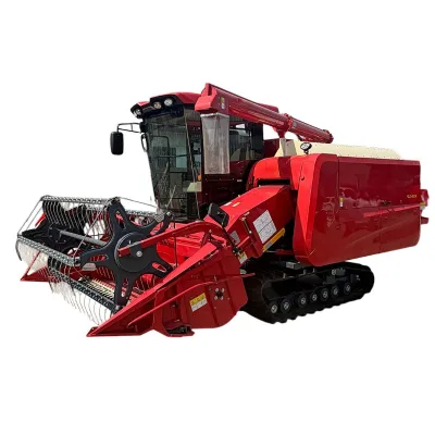Crawler Self-Propelled Full Feed Combine Harvester for Rice Corn Wheat Core Components Farms Low Price