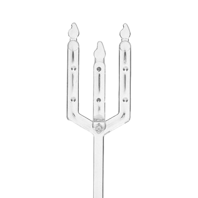 Acrylic Simple Straight Head Floral Picks Card Holders for Weddings Birthday Parties Events Decorations (80 Pieces)