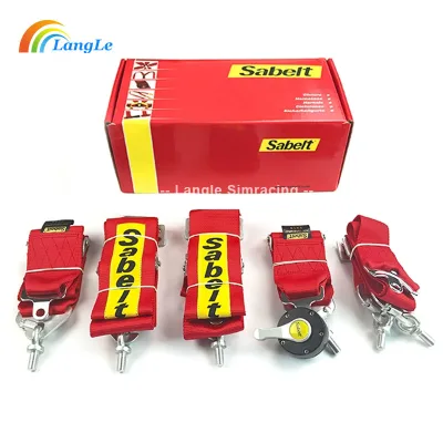 Factory Supply Auto Racing Harness 4-Point Polyester Seat Belt Safety Harness with High Visibility Features