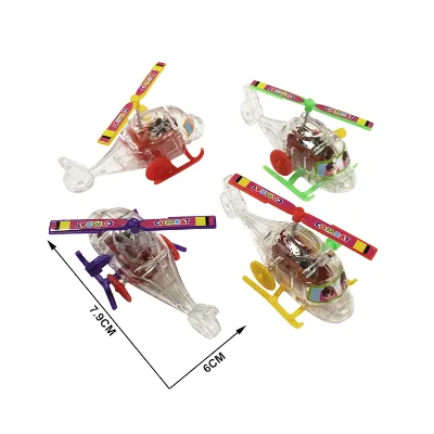 Clear Plastic Wind up Aircraft Plane Airplane Toys for Big Surprise Chocolate Egg