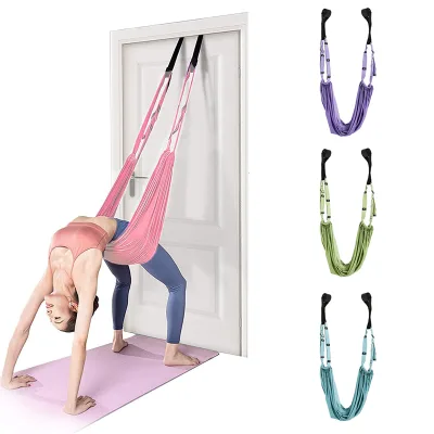 Multifunction Waist Back Stretch Strap Aerial Yoga Hammock Yoga Swing Pilates for Leg Stretching Assist Training