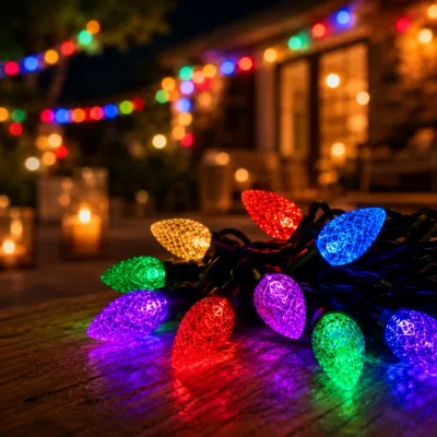 G50 String Lights with Waterproof String Lights and Music Sync for Backyard Deck Wedding Celebration Use Decor Lighting
