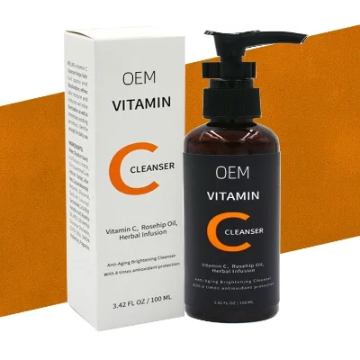 Oil Control Deep Cleansing Vitamin C Facial Foam Wash Foaming Face Cleanser