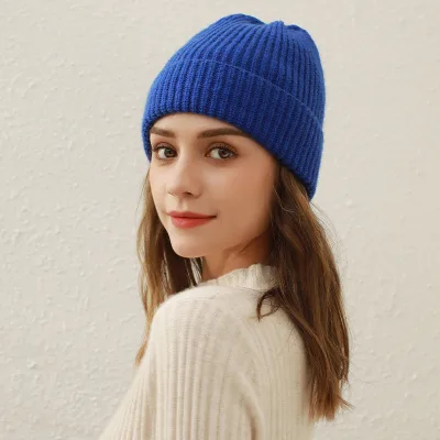 High-quality Solid Color Women's Knitted Hat Outdoor Casual All-match Stylish Women's Knitted Hat