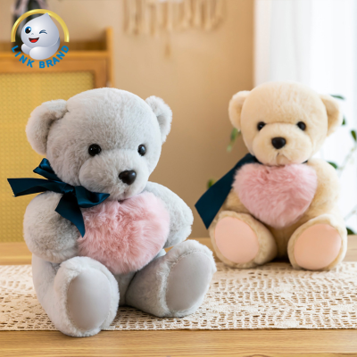 Sublimation Cute Bedtime Toys Bear Stuffed Toy Valentine Bear Graduation Plush Bear With Heart