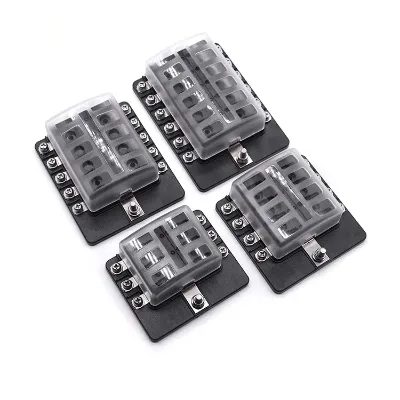 4 6 8 10 12way Blade Water Proof Fuse Holder Screw Spade Terminal Fuse Box Block Holder Empty Caja De Fusibles Auto Manufacturer