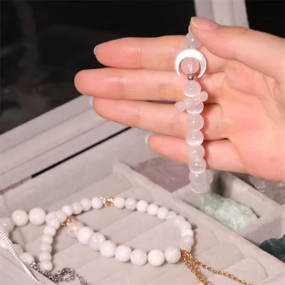 Valentine Christmas Birthday Gift Exquisite Gift Box Packed Lucky Fortune Attracting Love Protection Natural Crystal Bracelet