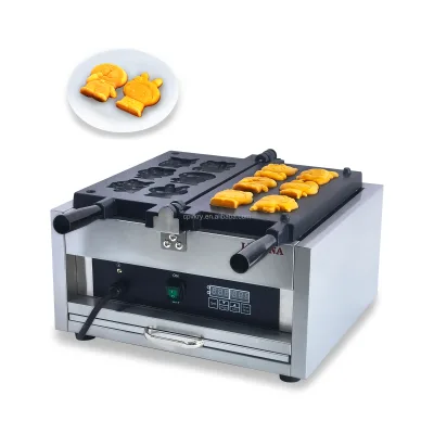 CPVKRY Industrial Baking Cake Bread Maker Cartoon Double-sided Heating Baking Breakfast Waffle Maker for Home