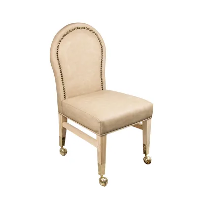 YH Cheap Poker Chairs Casino Game Chair Leather Gambling Player Chair With Rollable Wheels