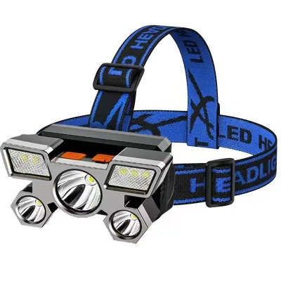 Professional Strong Light Headlamp Lighting Wearable Headlamp Outdoor Fishing Light Charging Headlamp Wholesale
