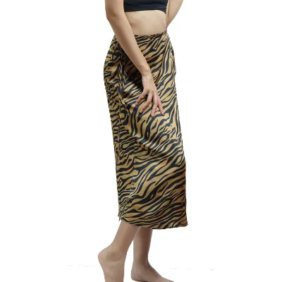 Zebra Print Fabric Sarong Women's Sarong Bikini Dress Cover up Swimwear Summer Wraps