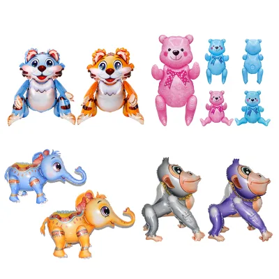 Dinosaur Shape Can Be Assembled 4D Foil Balloon for Party Decoration Kids Toys Air-Filled Christmas