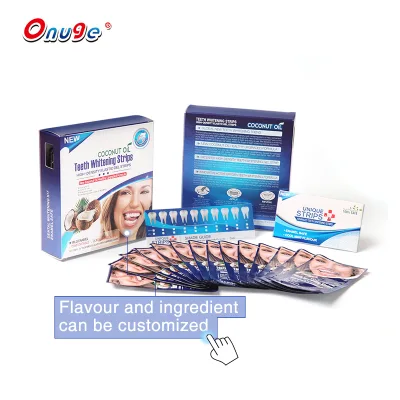 Hot Selling Private logo Dental Bleaghing Strip Tooth Whitener Kit Gentle Gel Teeth Whitening Strips for Polishing